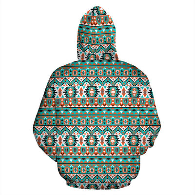 Indian Navajo Ethnic Themed Design Print Pullover Hoodie