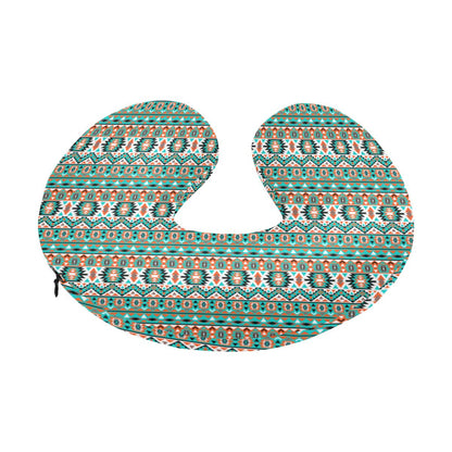 Indian Navajo Ethnic Themed Design Print U-Shaped Travel Neck Pillow-JTAMIGO.COM