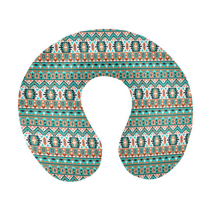 Indian Navajo Ethnic Themed Design Print U-Shaped Travel Neck Pillow-JTAMIGO.COM