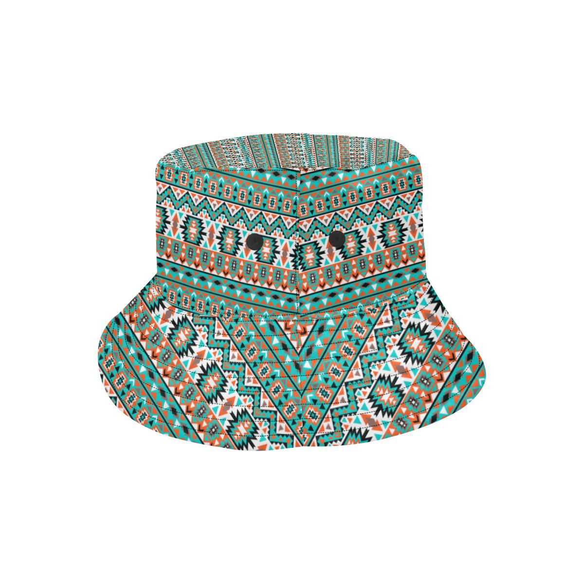 Indian Navajo Ethnic Themed Design Print Unisex Bucket Hat