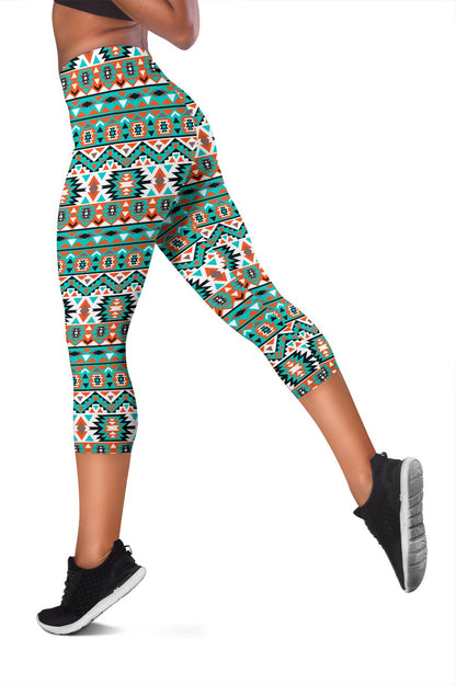 Indian Navajo Ethnic Themed Design Print Women Capris