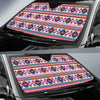 Indian Navajo Neon Themed Design Print Car Sun Shade For Windshield