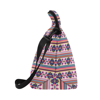 Indian Navajo Neon Themed Design Print Neoprene Lunch Bag (Model 1669)(Large)-JTAMIGO.COM
