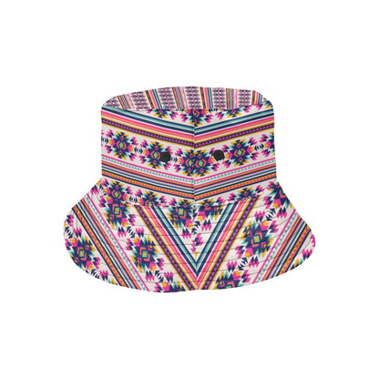 Indian Navajo Neon Themed Design Print Unisex Bucket Hat