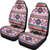 Indian Navajo Neon Themed Design Print Universal Fit Car Seat Covers