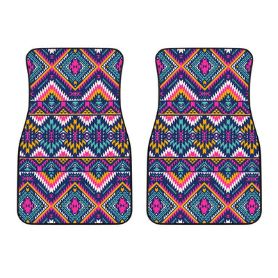 Indian Navajo Pink Themed Design Print Car Floor Mats