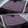 Indian Navajo Pink Themed Design Print Car Sun Shade For Windshield