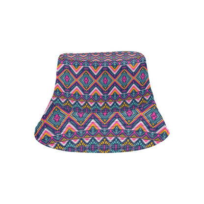 Indian Navajo Pink Themed Design Print Unisex Bucket Hat