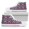 Indian Navajo Pink Themed Design Print Women High Top Shoes