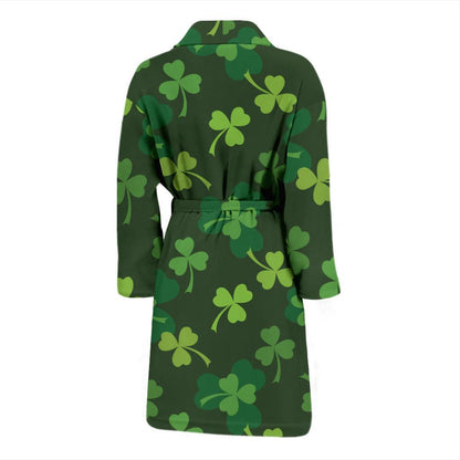 Irish Pattern Print Design 03 Men Bathrobe-JORJUNE.COM