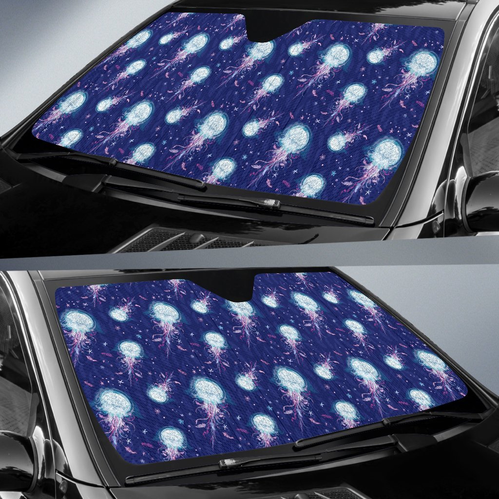 Jellyfish Cute Design Car Sun Shade For Windshield