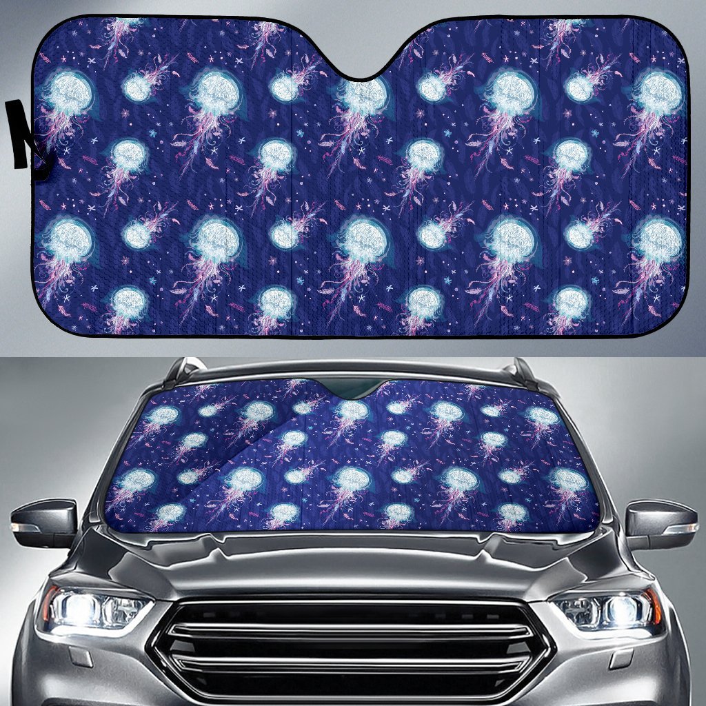 Jellyfish Cute Design Car Sun Shade For Windshield