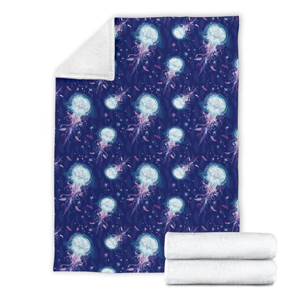 Jellyfish Cute Design Fleece Blanket