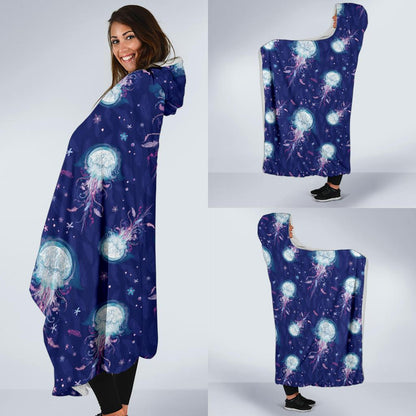 Jellyfish Cute Design Hooded Blanket-JTAMIGO.COM
