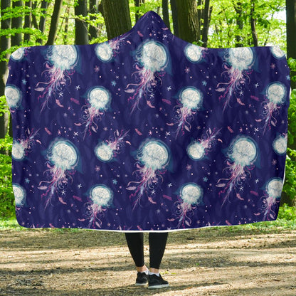 Jellyfish Cute Design Hooded Blanket-JTAMIGO.COM