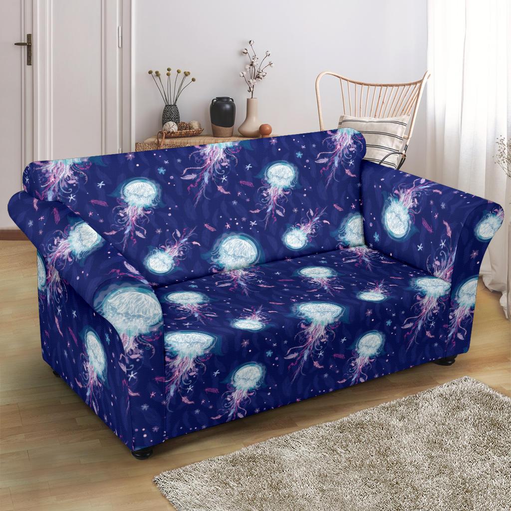 Jellyfish Cute Design Loveseat Slipcover-JTAMIGO.COM