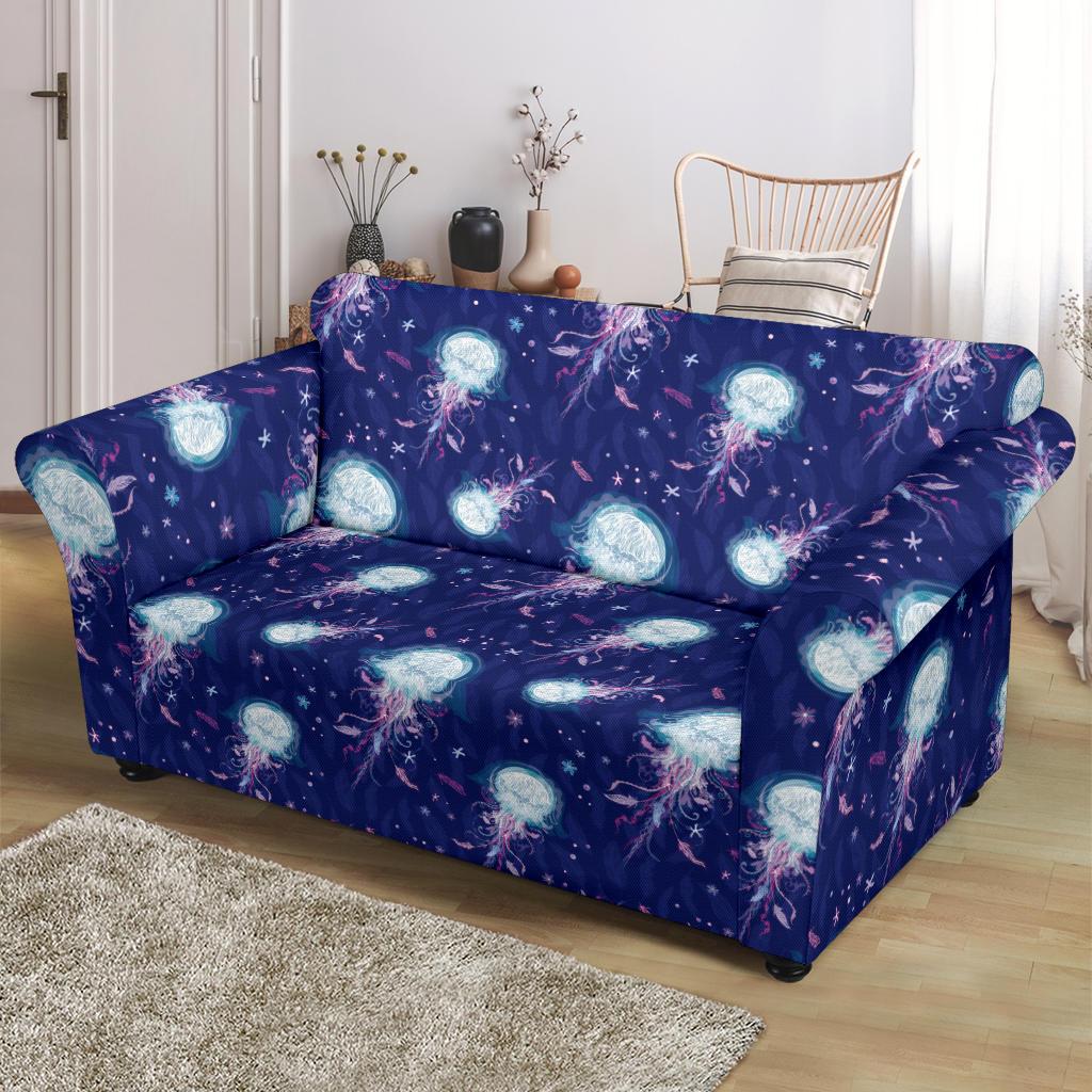 Jellyfish Cute Design Loveseat Slipcover-JTAMIGO.COM