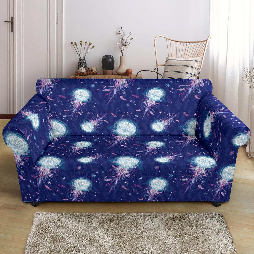 Jellyfish Cute Design Loveseat Slipcover-JTAMIGO.COM