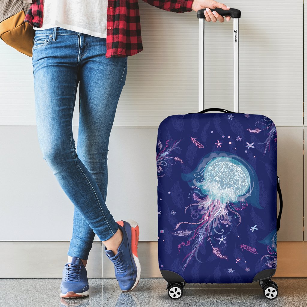 Jellyfish Cute Design Luggage Cover Protector
