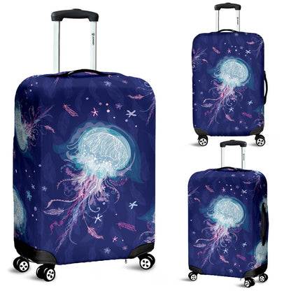 Jellyfish Cute Design Luggage Cover Protector