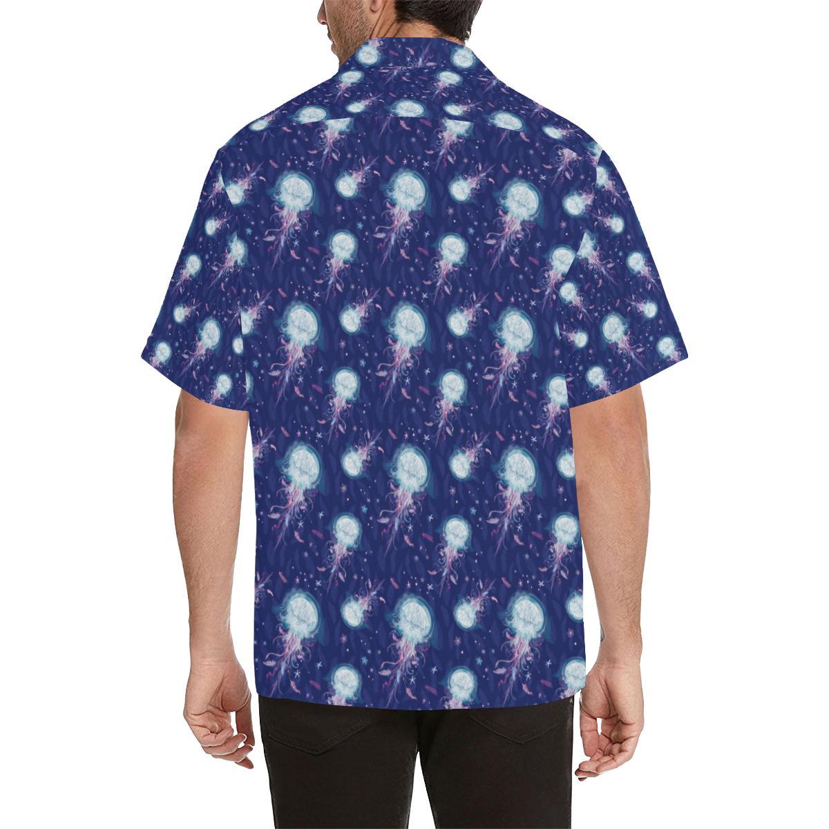 Jellyfish Cute Design Men Aloha Hawaiian Shirt