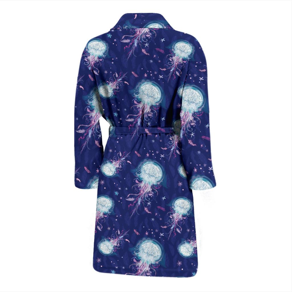 Jellyfish Cute Design Men Bath Robe-JTAMIGO.COM