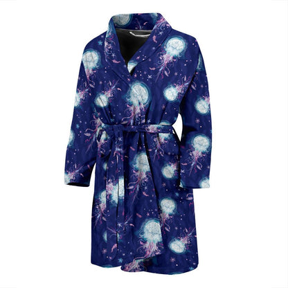 Jellyfish Cute Design Men Bath Robe-JTAMIGO.COM