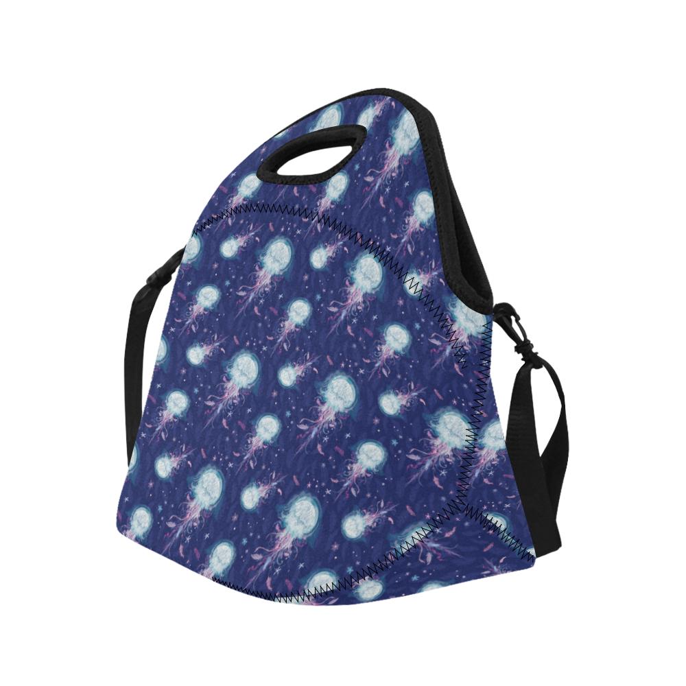 Jellyfish Cute Design Neoprene Lunch Bag (Model 1669)(Large)-JTAMIGO.COM