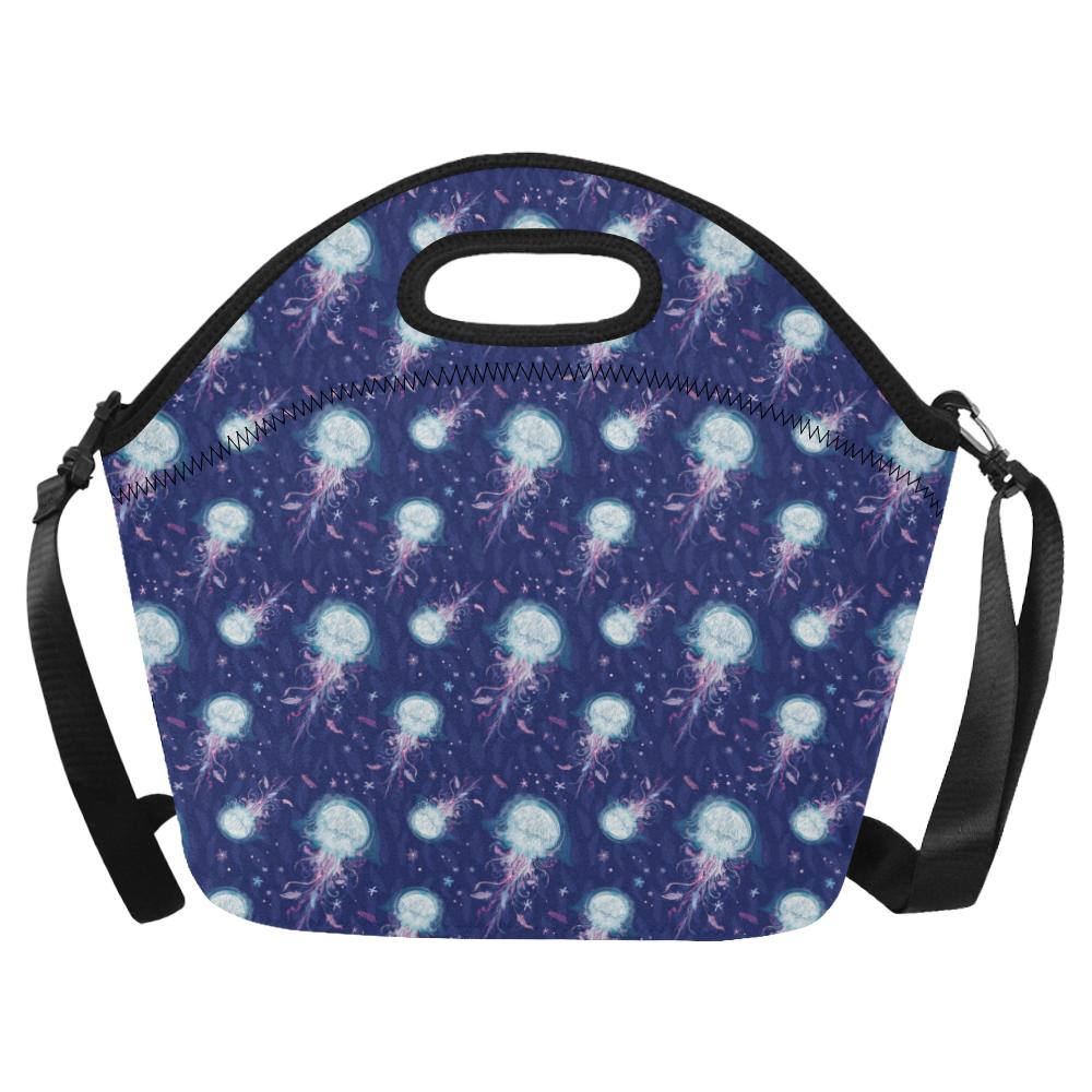 Jellyfish Cute Design Neoprene Lunch Bag (Model 1669)(Large)-JTAMIGO.COM