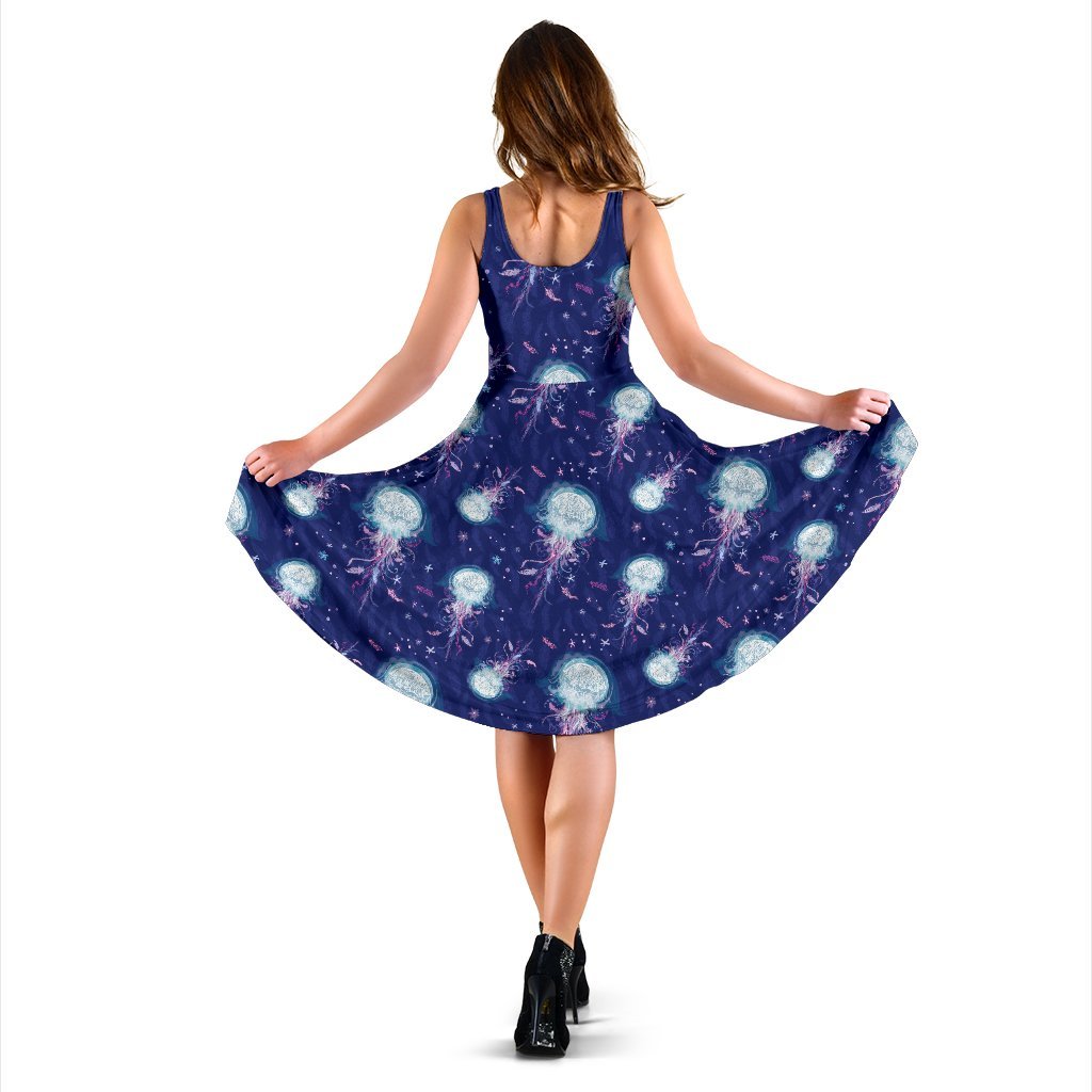 Jellyfish Cute Design Sleeveless Dress