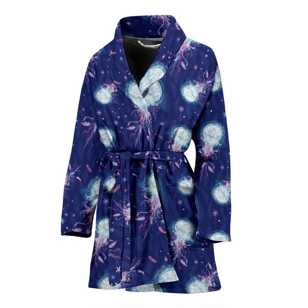 Jellyfish Cute Design Women Bath Robe-JTAMIGO.COM