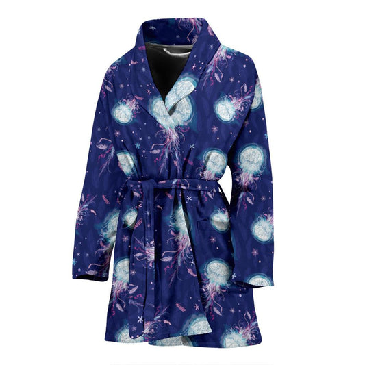 Jellyfish Cute Design Women Bath Robe-JTAMIGO.COM