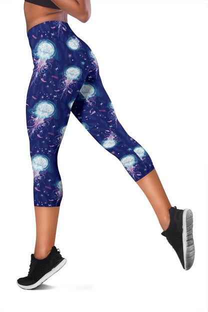Jellyfish Cute Design Women Capris