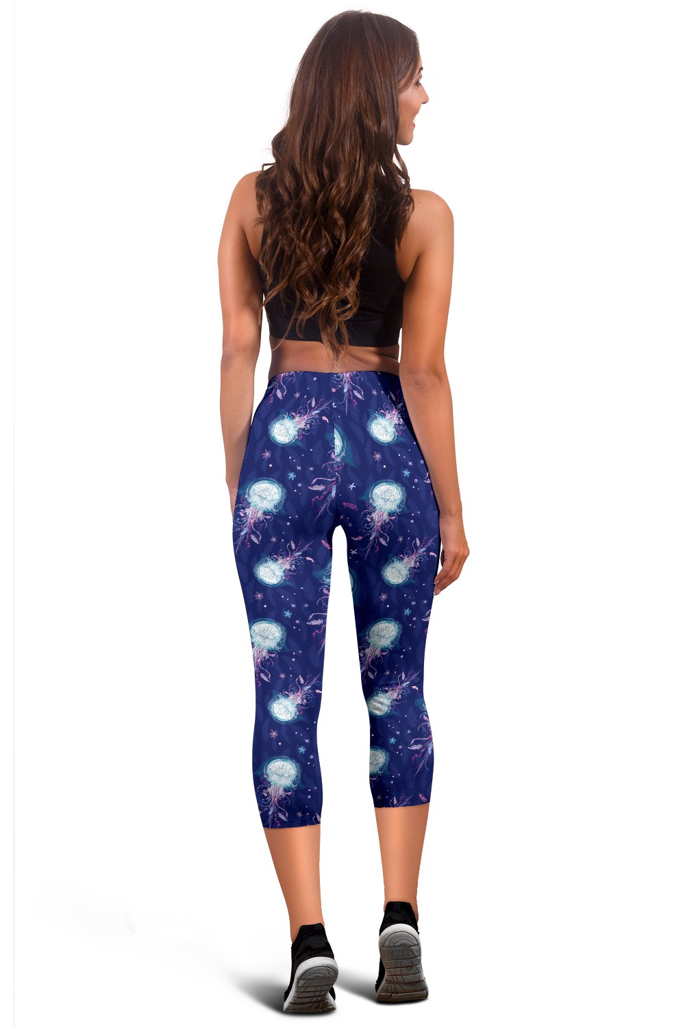 Jellyfish Cute Design Women Capris