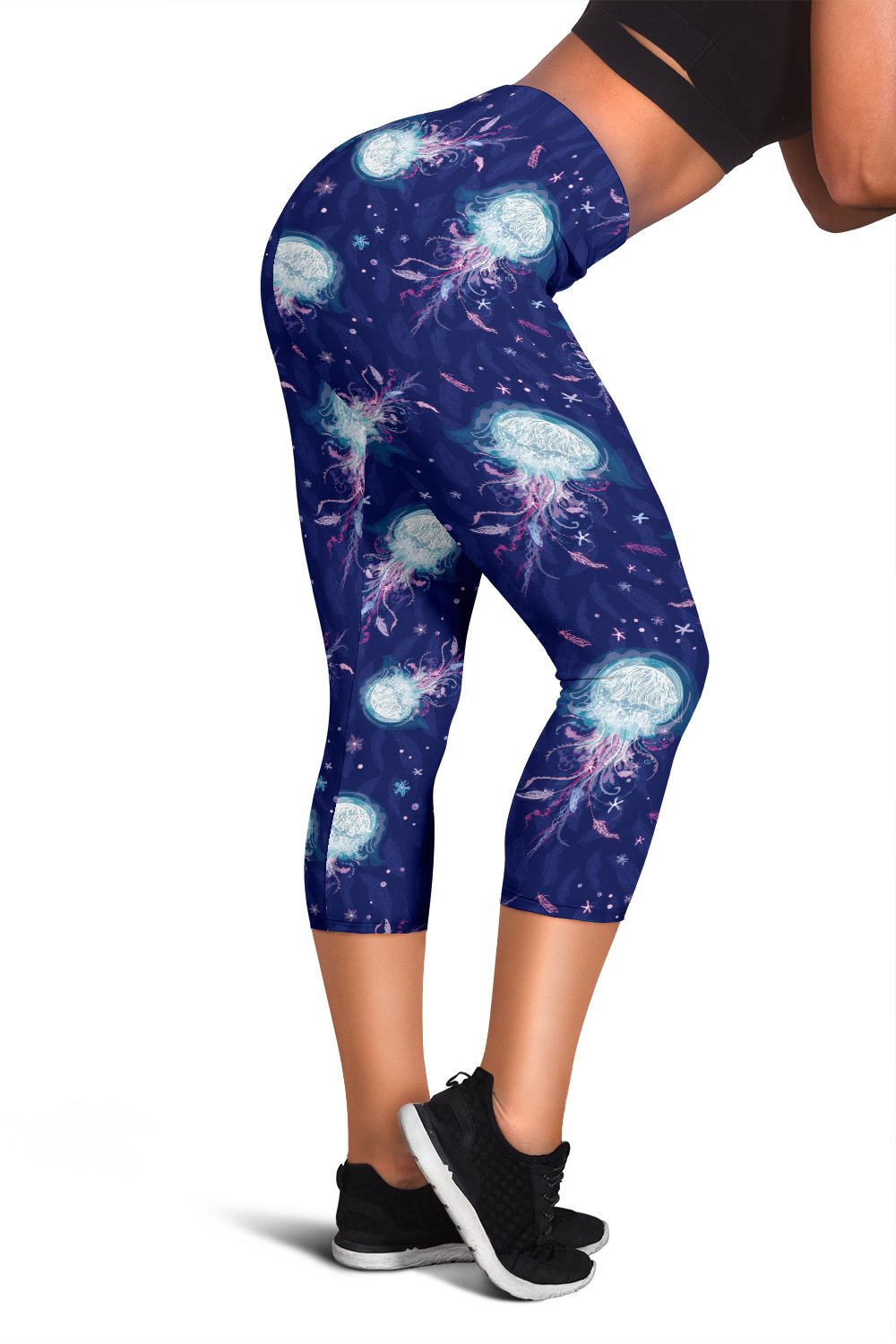 Jellyfish Cute Design Women Capris
