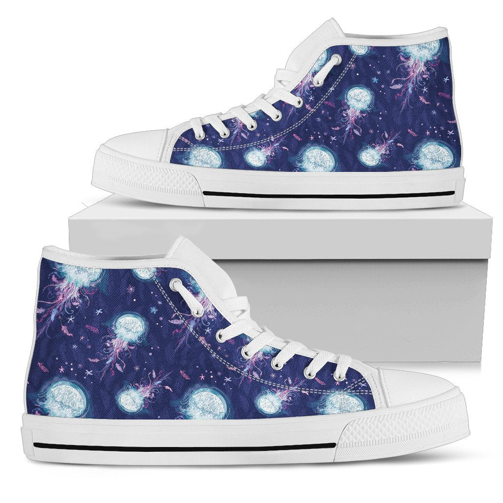 Jellyfish Cute Design Women High Top Shoes