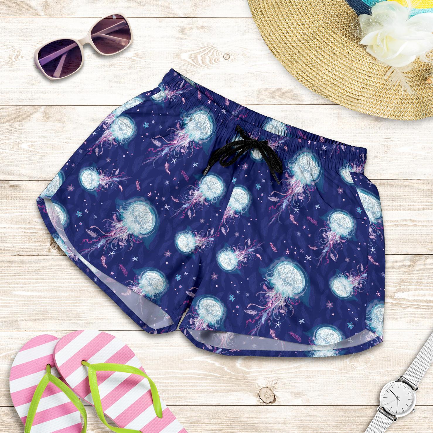 Jellyfish Cute Design Women Shorts-JTAMIGO.COM