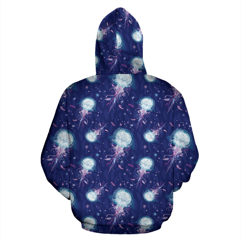 Jellyfish Cute Design Zip Up Hoodie