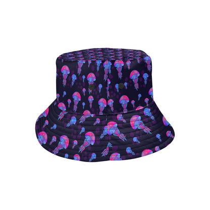 Jellyfish Neon Print Unisex Bucket Hat