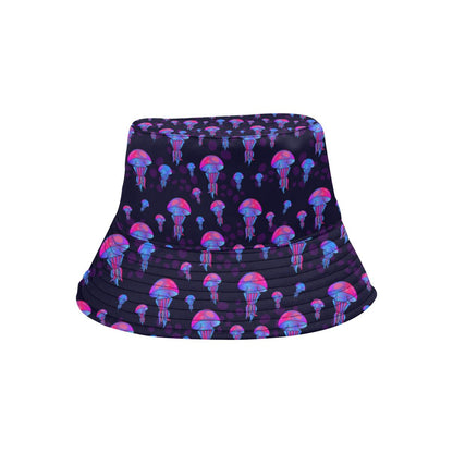 Jellyfish Neon Print Unisex Bucket Hat