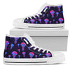 Jellyfish Neon Print Women High Top Shoes