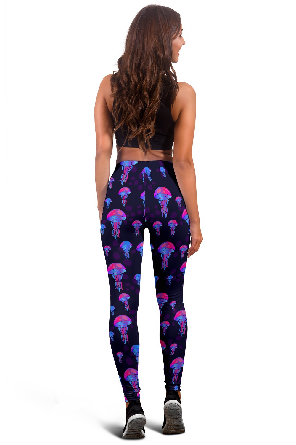 Jellyfish Neon Print Women Leggings