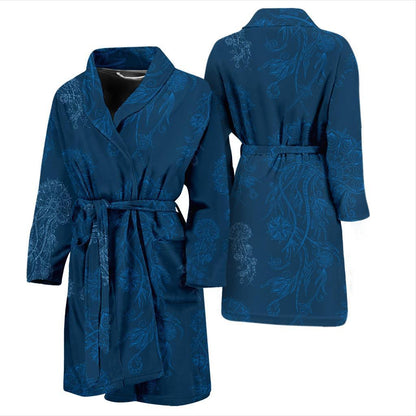 Jellyfish Pattern Print Design 01 Men Bathrobe-JORJUNE.COM
