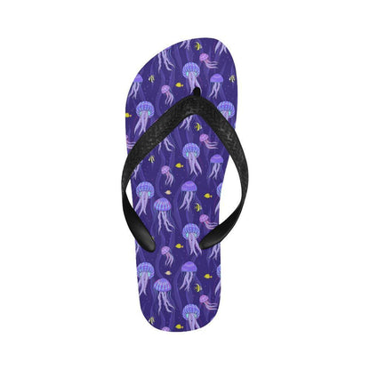 Jellyfish Style Print Flip Flops-JTAMIGO.COM