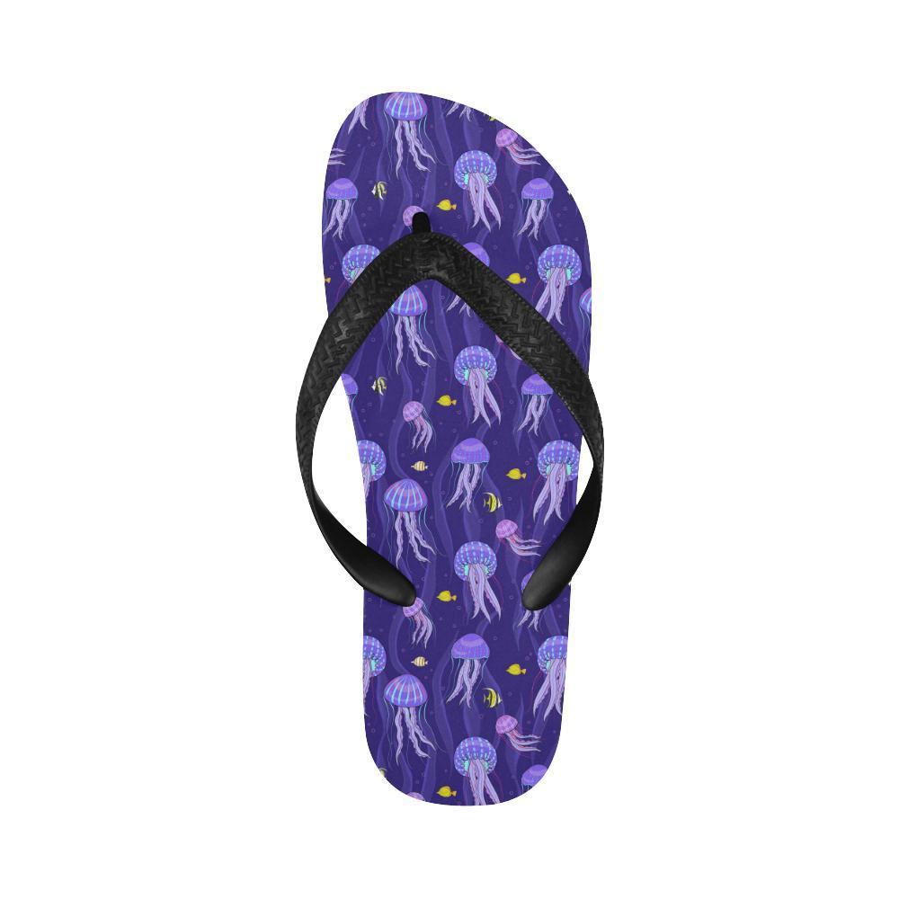 Jellyfish Style Print Flip Flops-JTAMIGO.COM