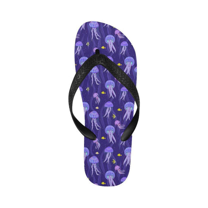 Jellyfish Style Print Flip Flops-JTAMIGO.COM