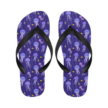 Jellyfish Style Print Flip Flops-JTAMIGO.COM