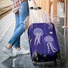 Jellyfish Style Print Luggage Cover Protector