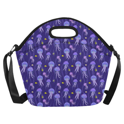 Jellyfish Style Print Neoprene Lunch Bag (Model 1669)(Large)-JTAMIGO.COM