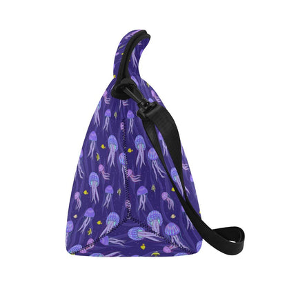 Jellyfish Style Print Neoprene Lunch Bag (Model 1669)(Large)-JTAMIGO.COM